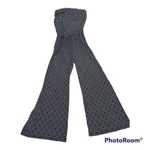 5th & LOVE Jumpsuit Strapless, Lined Bodice With Pockets Wide Legs M